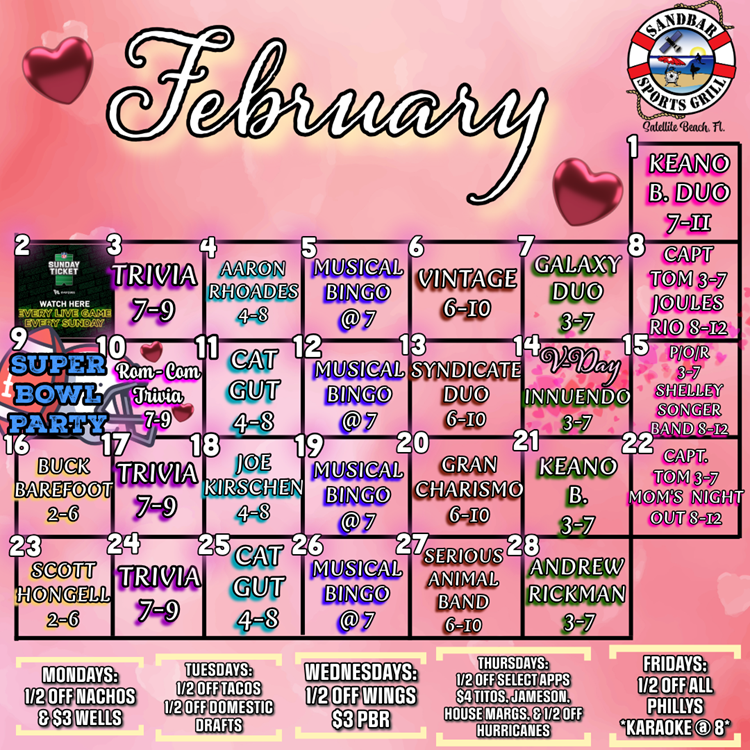 feb calendar